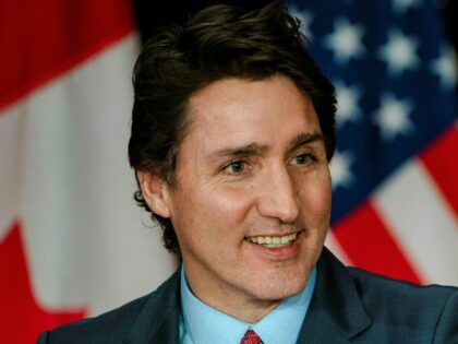 Canada's Prime Minister Justin Trudeau holds a joint press conference with US Preside