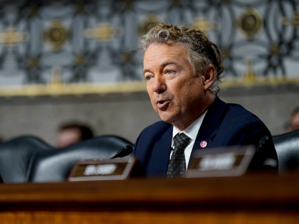 Senator Rand Paul, a Republican from Kentucky, speaks during a Senate Health, Education, Labor, and