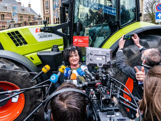 THE HAGUE, NETHERLANDS - MARCH 18: Caroline Van Der Plas of BoerBurgerBeweging (BBB) seen at the Tweede Kamer the day after the 2021 Dutch General Election on March 18, 2021 in The Hague, Netherlands. (Photo by Jeroen Meuwsen/BSR Agency/Getty Images)