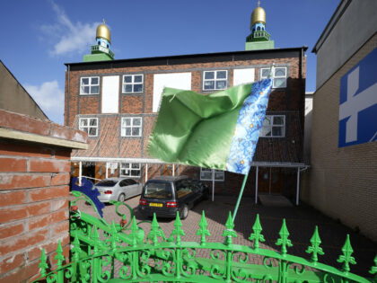 BIRMINGHAM, ENGLAND - MARCH 22: A general view of Dudley Road Mosque on March 22, 2023 in the Edgbaston area of Birmingham, England. A man was walking home from the mosque on Dudley Road on Monday evening when a man sprayed him with a substance and set his jacket alight. …