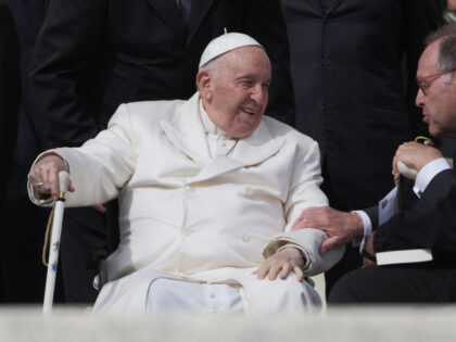 Pope Francis during the General Audience in St. Peter's Square. Vatican City (Vatican