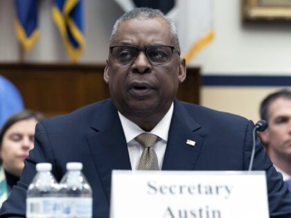 Secretary of Defense Lloyd Austin testifies before the House Armed Services Committee on the fiscal year 2024 budget request of the Department of Defense, on Capitol Hill in Washington, Wednesday, March 29, 2023. (Jose Luis Magana/AP)