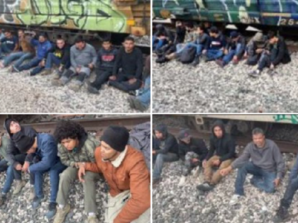 Migrants apprehended in Del Rio Sector during train inspections. (Texas Department of Public Safety)