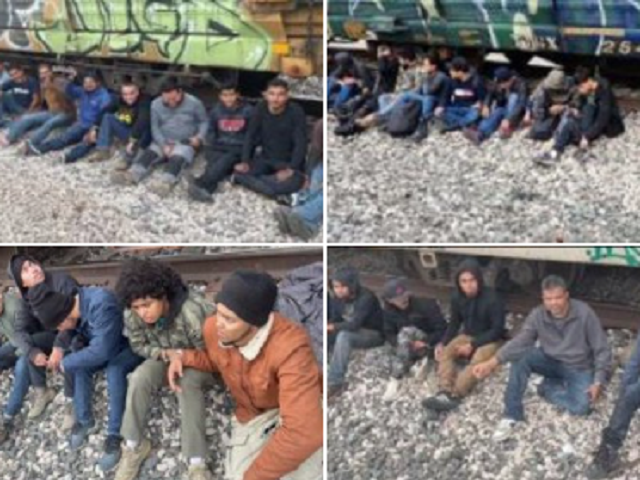 Migrants apprehended in Del Rio Sector during train inspections. (Texas Department of Publ