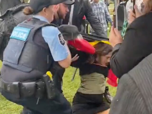 Watch: Leftist Senator Tackled by Police While Disrupting Women’s Rights Protest