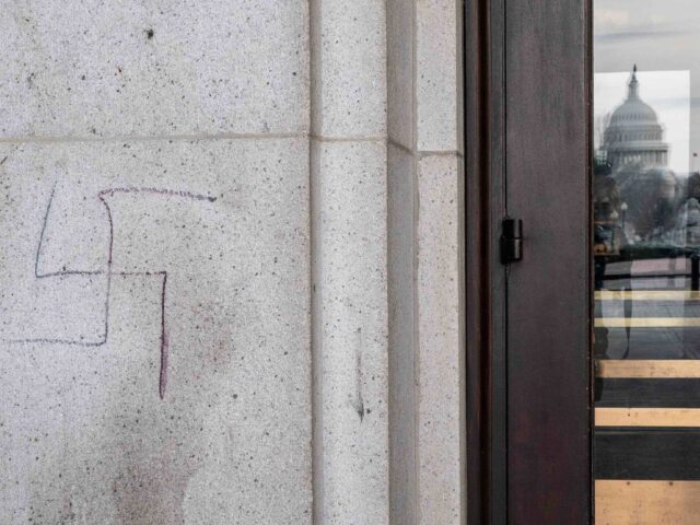 Swastika Capitol (Stefani Reynolds / AFP / Getty)
