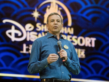 Chairman and CEO of Walt Disney Bob Iger holds a press conference at Shanghai Disney Resor