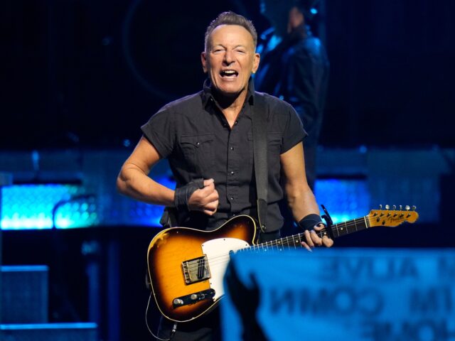 Singer Bruce Springsteen and the E Street Band perform during their 2023 tour Feb. 1, 2023, at Amalie Arena in Tampa, Fla. President Joe Biden will award Springsteen with the 2021 National Medal of Arts on March 21, 2023. (AP Photo/Chris O'Meara, File)