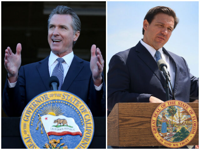 Gavin Newsom Threatens to Charge Ron DeSantis with ‘Kidnapping’ Migrants