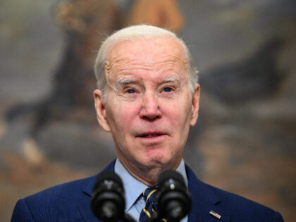US President Joe Biden speaks about the February Jobs Report in the Roosevelt Room of the White House in Washington, DC, on March 10, 2023. - The US added 311,000 jobs in February, government data showed Friday, suggesting policymakers have more to do to cool down the world's largest economy. …