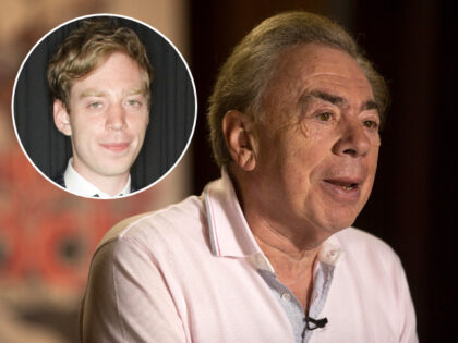 (INSET: Nicholas Lloyd Webber) In this file photo dated Thursday, May 3, 2018, Andrew Lloyd Webber is interviewed at Hollywood Pantages Theatre in Los Angeles, USA. " “The Phantom of the Opera” composer Andrew Lloyd Webber told a British parliamentary committee on Tuesday Sept. 8, 2020, that the arts are …