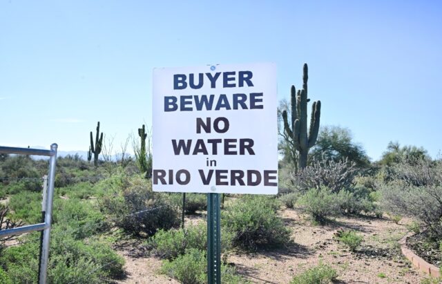 There is no mains water in Rio Verde Foothills, Arizona, and now the neighbouring city of