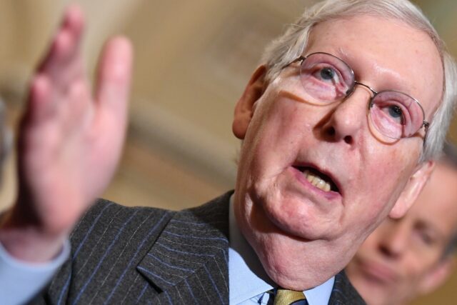 Republican US Senate Minority Leader Mitch McConnell McConnell suffered from polio as a ch