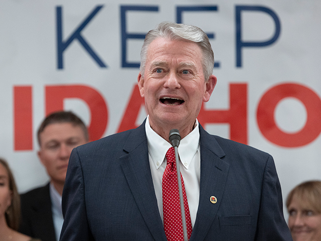 Idaho Gov. Brad Little declares victory in the gubernatorial primary during the Republican