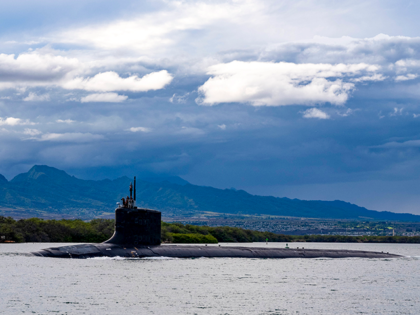 In this photo provided by U.S. Navy, the Virginia-class fast-attack submarine USS Missouri (SSN 780) departs Joint Base Pearl Harbor-Hickam for a scheduled deployment in the 7th Fleet area of responsibility, Sept. 1, 2021. President Joe Biden and South Korean President Yoon Suk Yeol are set to sign an agreement …