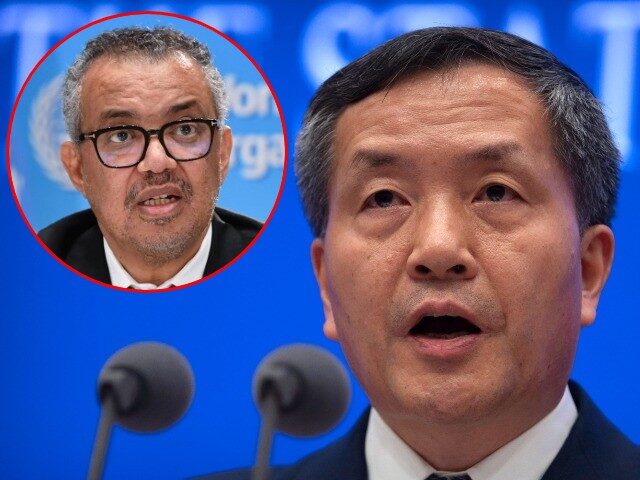 WHO Director General Tedros Adhanom Ghebreyesus and Director of the Chinese Center for Dis