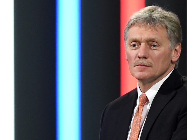 Kremlin spokesman Dmitry Peskov moderates Russian President Vladimir Putin's annual press