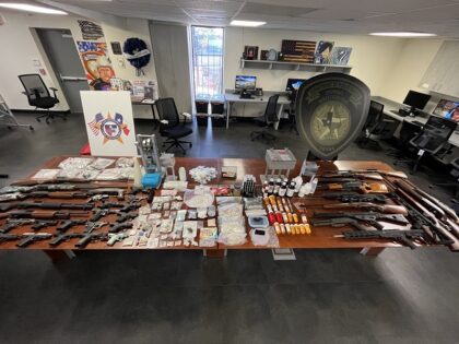 A multi-agency task force raided an alleged auto-theft ring and seized more than 2 kilos of fentanyl along with cash, stolen vehicles and other drugs. (Harris County Sheriff's Office)