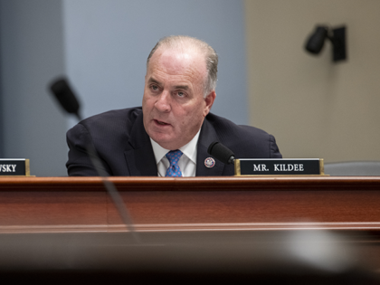 Representative Dan Kildee, a Democrat from Michigan, speaks during a House Budget Committee hearing in Washington, D.C., U.S., on Tuesday, March 29, 2022. The White House yesterday unveiled a $5.8 trillion budget request designed to appease moderate Democrats, with a proposal that emphasized deficit reduction, additional funding for police and …