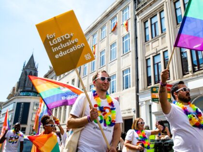 Co-op employees take part in the 30th anniversary Brighton & Hove Pride LGBTQ+ Community Parade on 6th August 2022 in Brighton, United Kingdom. Brighton & Hove Pride is intended to celebrate, and promote respect for, diversity and inclusion within the local community as well as to support local charities and …