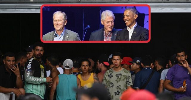 Bush, Obama, Clinton Team Up with AmEx GBT to Fly Migrants into U.S.