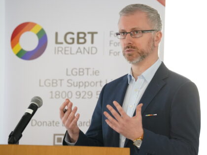 Roderic O'Gorman Minister for Children, Equality, Disability, Integration speaking at the
