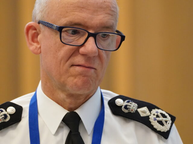 Metropolitan Police Commissioner Sir Mark Rowley before answering questions from the Londo