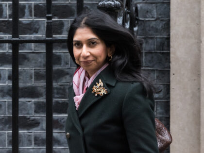 LONDON, UNITED KINGDOM - MARCH 28: Secretary of State for the Home Department Suella Braverman leaves 10 Downing Street after attending the weekly Cabinet meeting in London, United Kingdom on March 28, 2023. (Photo by Wiktor Szymanowicz/Anadolu Agency via Getty Images)