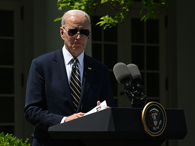 US President Joe Biden speaks during a news conference with South Korean President Yoon Su