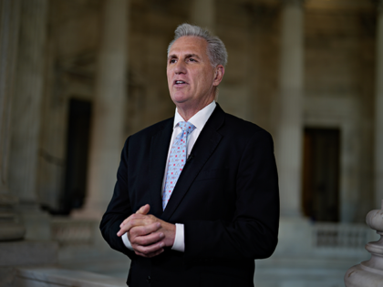 US House Speaker Kevin McCarthy, a Republican from California, during a Bloomberg Television interview on Capitol Hill in Washington, DC, US, on Thursday, April 27, 2023. McCarthy squeaked his debt limit bill through the House on Wednesday, winning a politically important victory that intensifies the standoff with the White House …