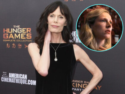 Actress Eugenie Bondurant attends the Lionsgate's "The Hunger Games: Mockingjay - Part 2"