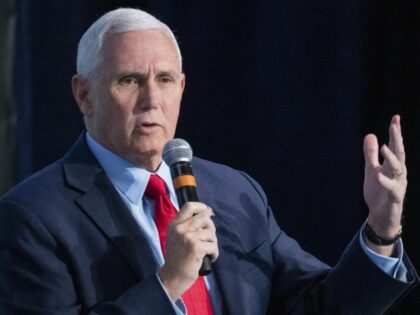 FILE - Former Vice President Mike Pence speaks at the National Review Ideas Summit, Friday, March 31, 2023, in Washington. Pence, long a vocal abortion opponent, condemned the abortion pill during an interview this week with Newsmax while vowing to “champion the right to life.” (Alex Brandon, File/AP)