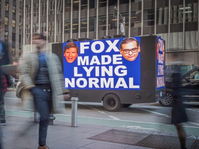 MANHATTAN, NEW YORK, UNITED STATES - 2023/03/07: A billboard truck seen outside Fox News H