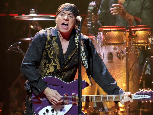 BROOKLYN, NEW YORK - APRIL 3: Steven Van Zandt performs with Bruce Springsteen and the E-Street Band at Barclays Center on April 3, 2023 in New York, New York. (Photo by Jeff Kravitz/FilmMagic)