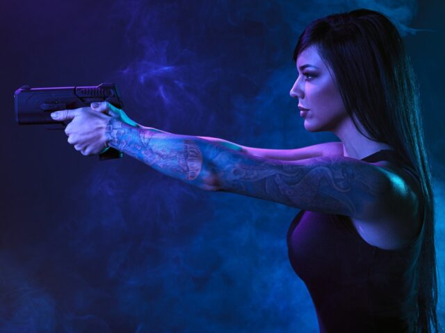 The Biofire Smart Gun® is a 9mm handgun secured by fingerprint and facial recognition bio
