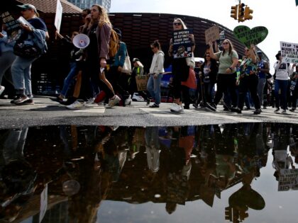 NEW YORK, NEW YORK - APRIL 22: People attend the Vegan Earth Day March marking the Earth Day on April 22, 2023 in New York City. The Vegan Earth Day March is an International grassroots day of action to bring awareness to animal and agriculture's role in causing our current …