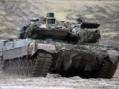 FILED - 01 February 2023, North Rhine-Westphalia, Augustdorf: A Leopard 2A6 of the Bundesw