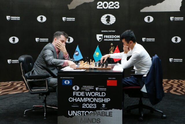 Since the 14-game series played under classical rules ended tied, the match goes to tiebre