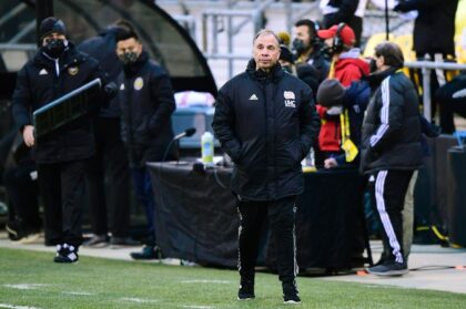 New England Revolution coach Bruce Arena was left frustrated by a late goal as his team dr