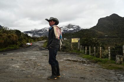 Luis Canon says he is afraid of the Nevado del Ruiz volcano erupting but is resigned to hi