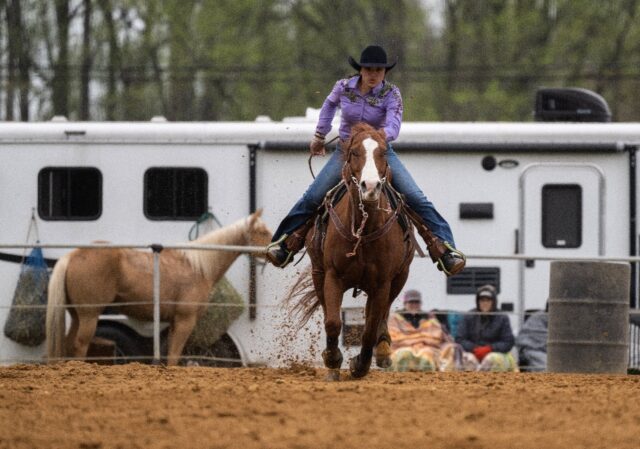 Morissa Hall seen competing in Lothian, Maryland, is considered a rising rodeo star -- she