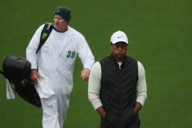 Tiger Woods withdrew from the final day of the Masters on Sunday citing injury