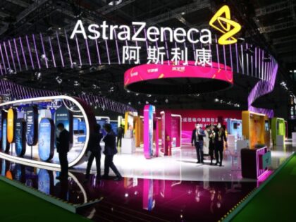 People visit the AstraZeneca booth during the 5th China International Import Expo (CIIE) at the National Exhibition and Convention Center (Shanghai) on November 5, 2022, in Shanghai, China. Themed "Stimulation of Opening-Up Impetus and Sharing of Cooperation Opportunitie," the fifth CIIE is scheduled to be held from Nov. 5 to …