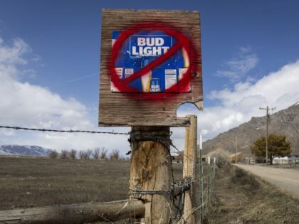 Bud Light Boycott Continues After Company Partnered With Transgender Influencer A sign disparaging Bud Light beer is seen along a country road on April 21, 2023 in Arco, Idaho. Anheuser-Busch, the brewer of Bud Light has faced backlash after the company sponsored two Instagram posts from a transgender woman. (Natalie …