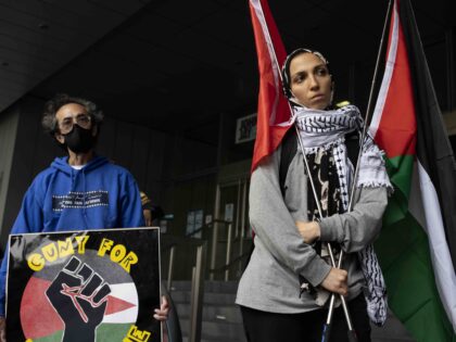 CUNY Palestinian anti-Israel (Andrew Lichtenstein / Corbis via Getty)
