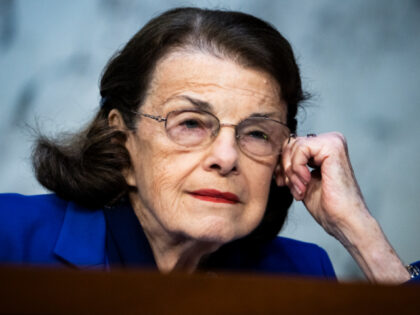 Sen. Dianne Feinstein, D-Calif., listens to Peiter Mudge Zatko, former head of security at Twitter, testify during the Senate Judiciary Committee hearing titled Data Security at Risk: Testimony from a Twitter Whistleblower, in Hart Building Tuesday, September 13, 2022. (Tom Williams/CQ-Roll Call, Inc via Getty Images)