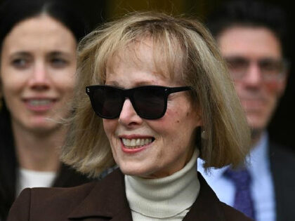 US magazine columnist E. Jean Carroll departs the Manhattan Federal Court in New York City