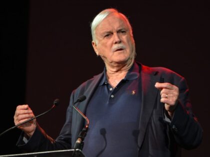 John Cleese, an English actor, comedian, screenwriter, and producer speaks at Pendulum Summit, World's Leading Business & Self Empowerment Summit, in Dublin Convention Center. On Thursday, January 10, 2019, in Dublin, Ireland. (Photo by Artur Widak/NurPhoto via Getty Images)