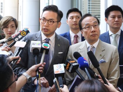 (Left to right): Lawmakers Tanya Chan Suk-chong; Alvin Yeung Ngok-kiu; Andy Yu Tak-po; Alan Leong Kah-kit and Jeremy Jansen Tam Man-ho of the Civic Party meet Chief Executive-elect Carrie Lam Cheng Yuet-ngor at the Champion Tower in Central. 29MAY17 SCMP / Dickson Lee (Photo by Dickson Lee/South China Morning Post …