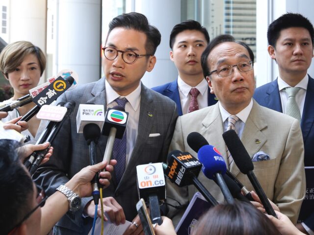 (Left to right): Lawmakers Tanya Chan Suk-chong; Alvin Yeung Ngok-kiu; Andy Yu Tak-po; Ala
